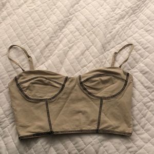 Tan princess Polly corset top